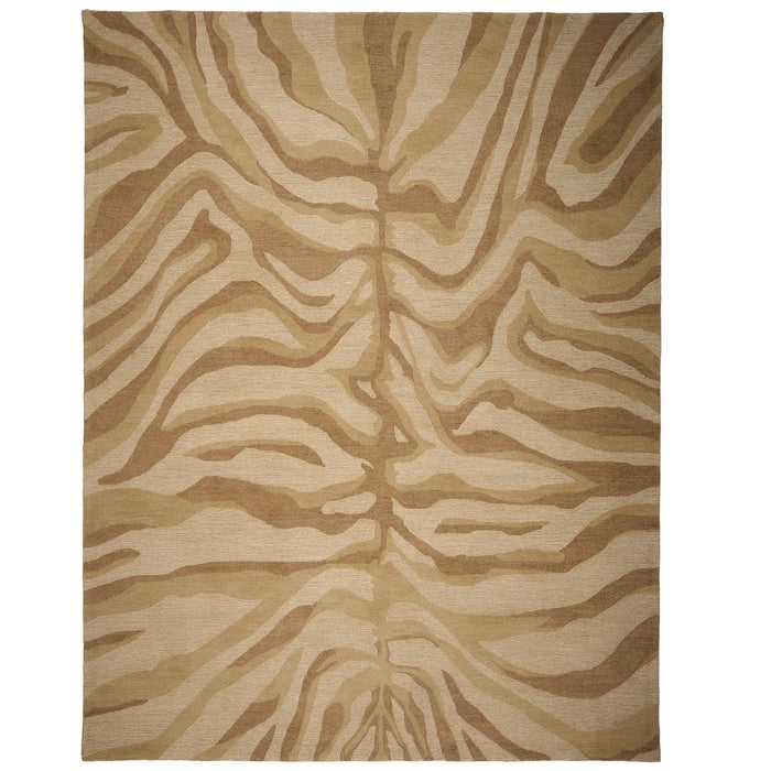 Serengeti-Zebra Beige Hand Tufted Rug Rectangle image
