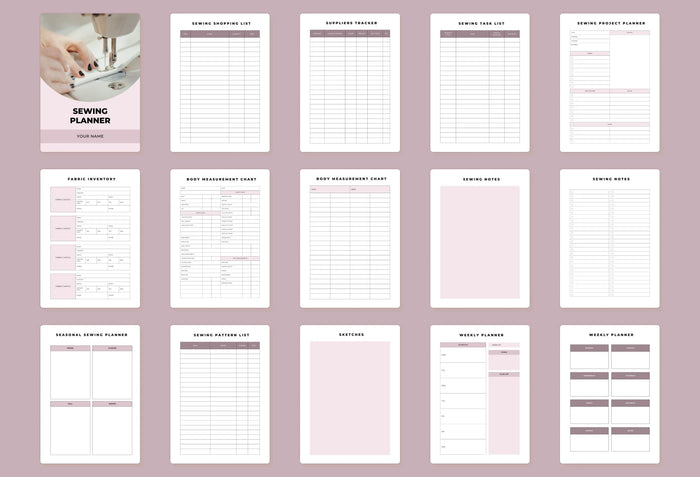 Ladystrategist Sewing Planner Canva Template instagram canva templates social media templates etsy free canva templates