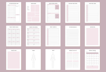 Ladystrategist Sewing Planner Canva Template instagram canva templates social media templates etsy free canva templates