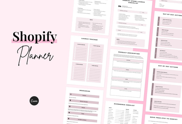 Ladystrategist Shopify Planner Canva Template instagram canva templates social media templates etsy free canva templates