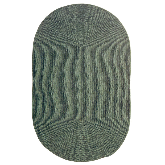 Shoreline Avocado Braided Rug Oval image