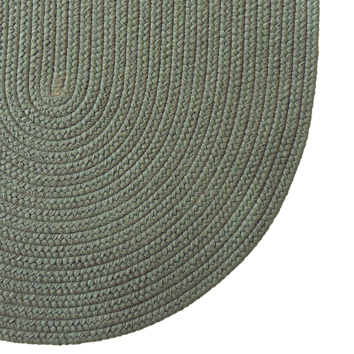 Shoreline Avocado Braided Rug Oval image