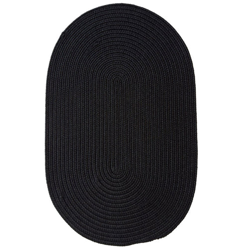 Shoreline Black Braided Rug Oval image