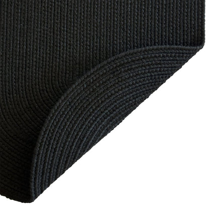 Shoreline Black Braided Rug Oval image