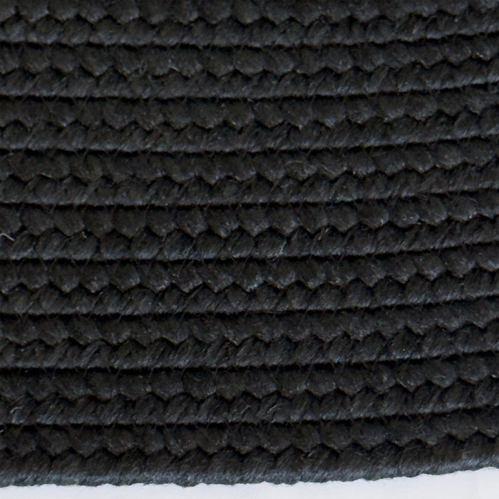 Shoreline Black Braided Rug Oval image