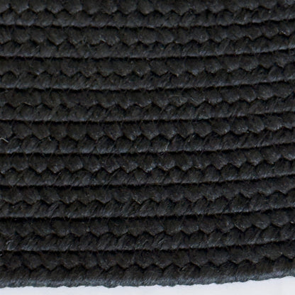 Shoreline Black Braided Rug Oval image