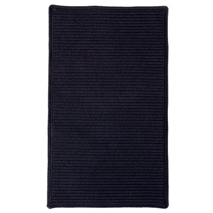 Shoreline Black Braided Rug Cross Sewn Rectangle image