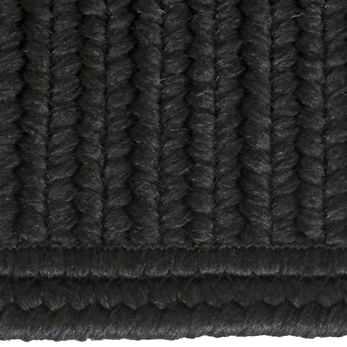 Shoreline Black Braided Rug Cross Sewn Rectangle image