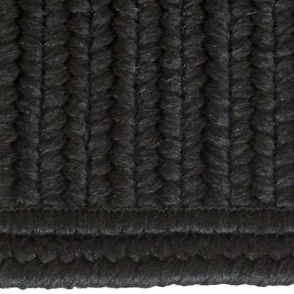 Shoreline Black Braided Rug Cross Sewn Rectangle image