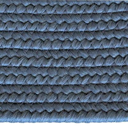 Shoreline Ocean Blue Braided Rug Oval image