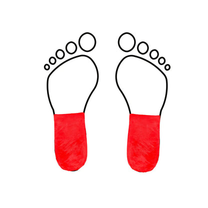 Short latex foam heel cup - Shore 30-40 - 5 mm - Red