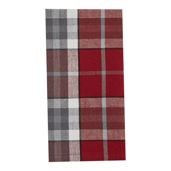 traditional holiday Christmas red plaid napkins