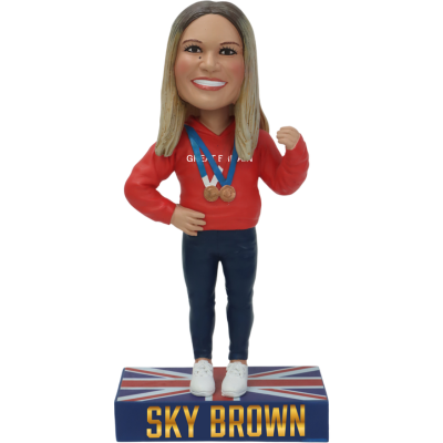Sky Brown Bobblehead