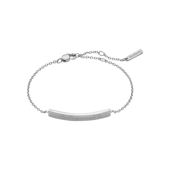 Slim Bar Armkette Silber
