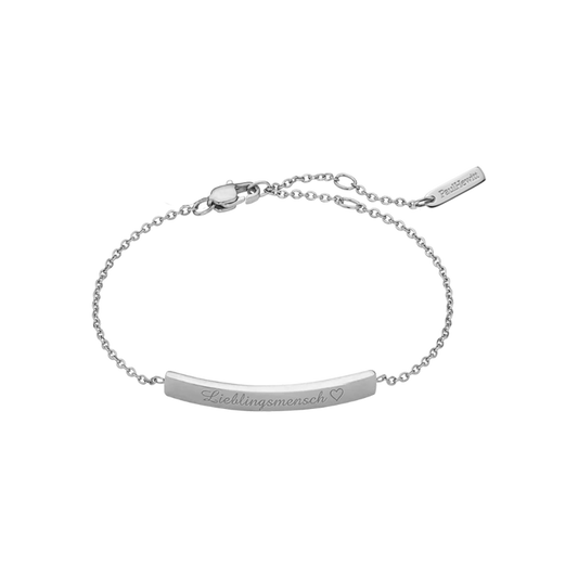 Slim Bar Armkette Silber