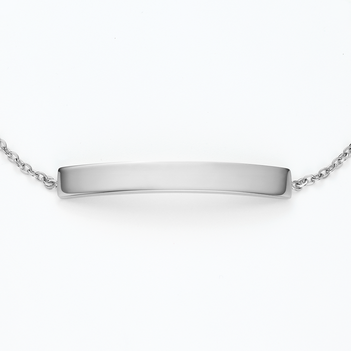 Slim Bar Armkette Silber