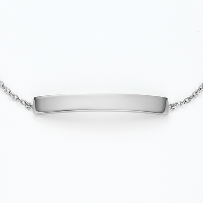 Slim Bar Armkette Silber