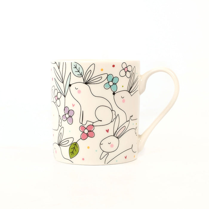 Small Bone China Mug - Bunnies