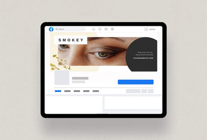 Ladystrategist Smokey Facebook Cover Canva Template instagram canva templates social media templates etsy free canva templates
