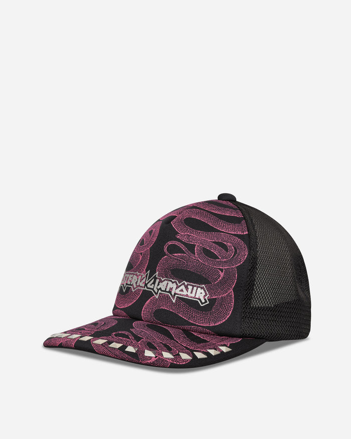 Hysteric Glamour Wmns Snake Loop Studded Mesh Cap Black Hats Caps 01263QH02 96