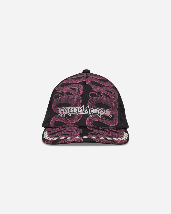 Hysteric Glamour Wmns Snake Loop Studded Mesh Cap Black Hats Caps 01263QH02 96