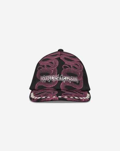 Hysteric Glamour Wmns Snake Loop Studded Mesh Cap Black Hats Caps 01263QH02 96
