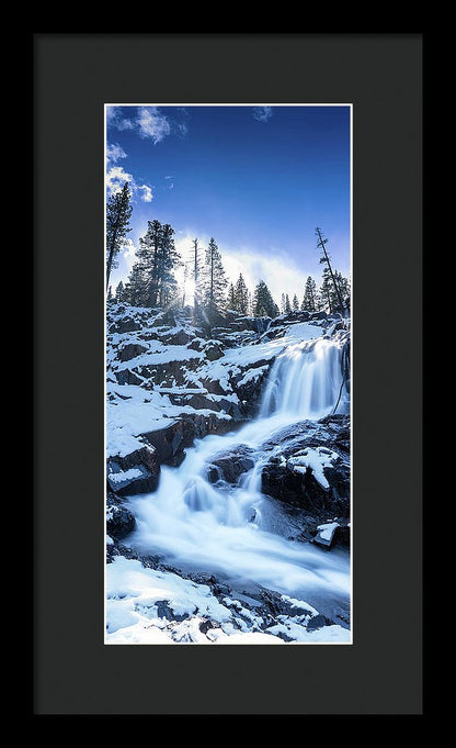 Snowy Falls By Brad Scott - Framed Print