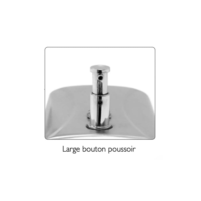 Soap dispenser - 1L - Stainless steel