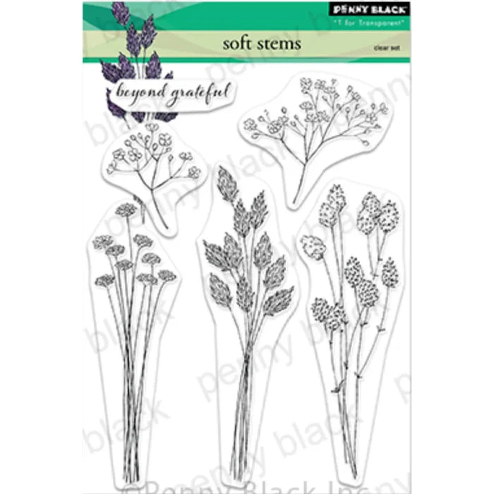 Soft Stems Clear Stamps by Penny Black
