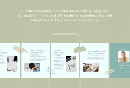 Ladystrategist Sophia Coaching 6-Page Carousel Canva Template instagram canva templates social media templates etsy free canva templates