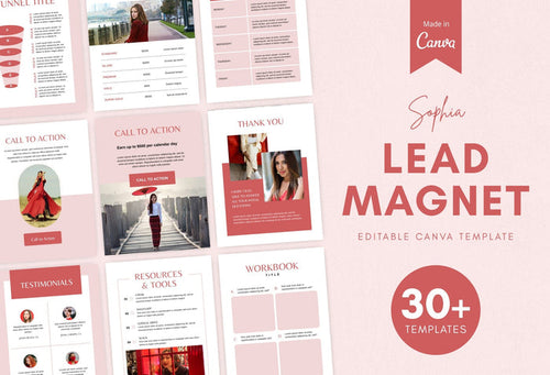 Ladystrategist Sophia Lead Magnet Editable Canva Template instagram canva templates social media templates etsy free canva templates
