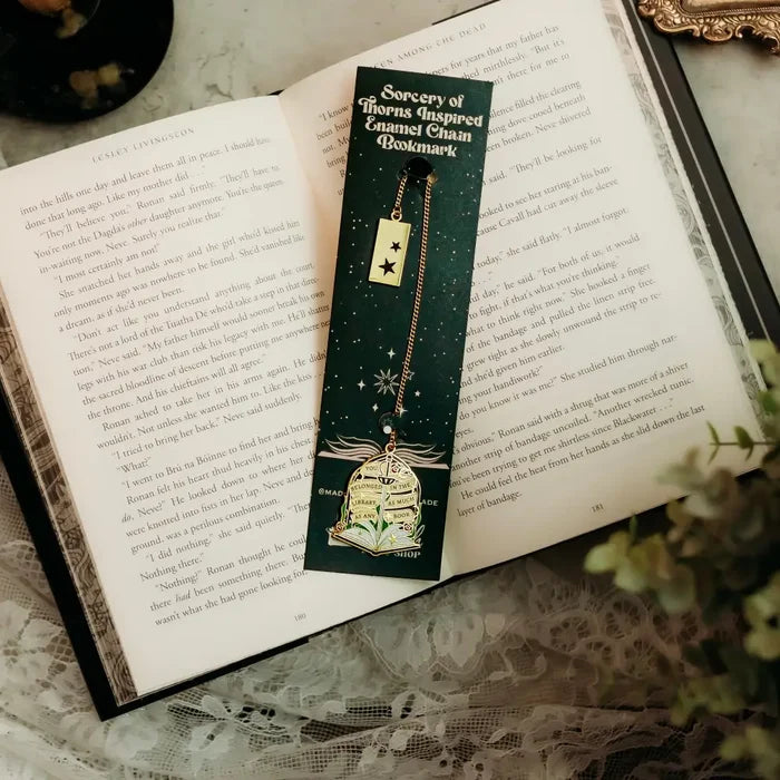 Sorcery of Thorns Inspired: Enamel Chain Bookmark Bookmarks