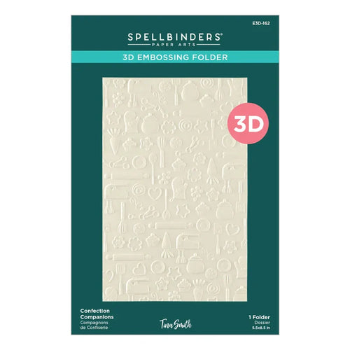 Spellbinders CONFECTION COMPANIONS 3D EMBOSSING FOLDER BY TINA SMITH