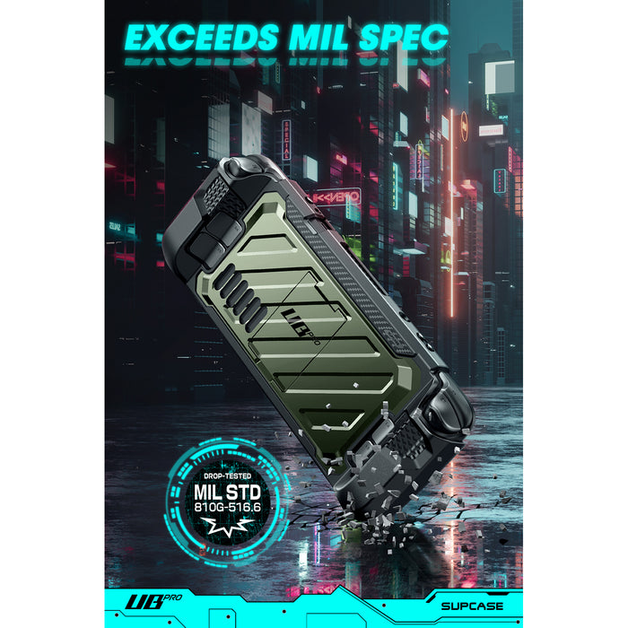 Steam Deck Unicorn Beetle PRO Rugged Kickstand Case-Metallic Green
