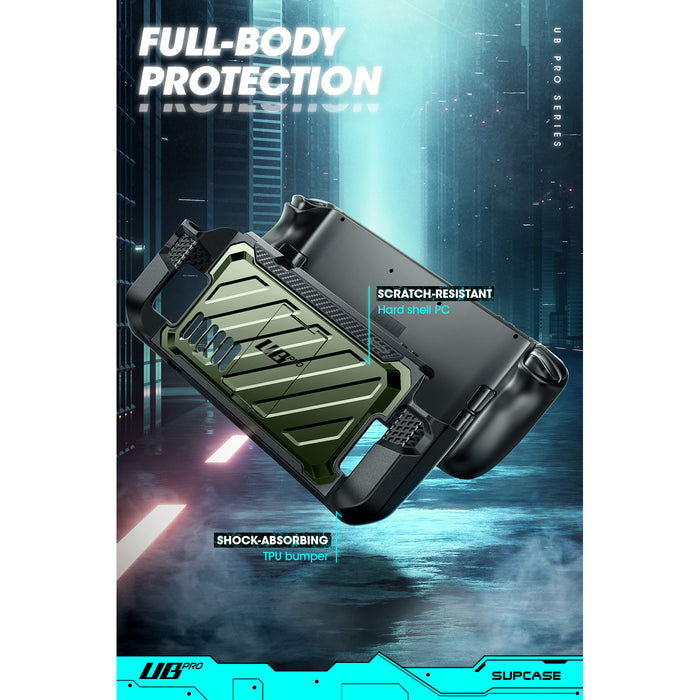 Steam Deck Unicorn Beetle PRO Rugged Kickstand Case-Metallic Green
