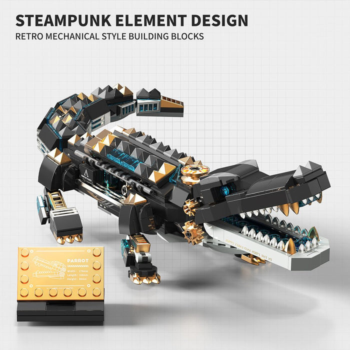 Steam Series Steampunk Krokodil Klemmbausteine - LesDiy - Klemmbausteine
