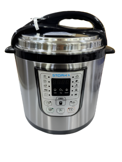Stork Digital Pressure Cooker, 6Lit, 1000Watts, Stainless Steel