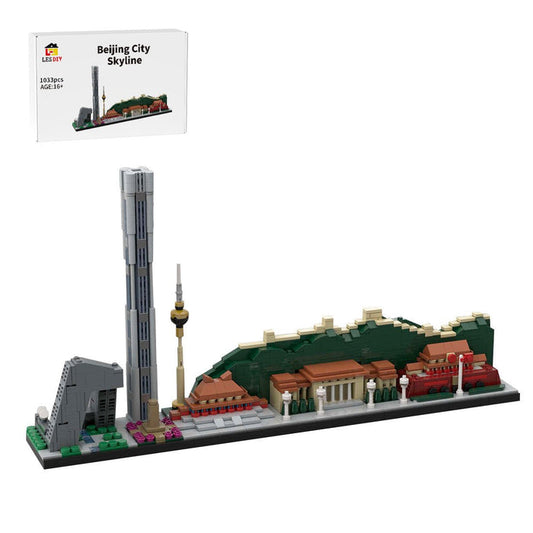 Street Scene MOC Beijing City Skyline Klemmbausteine - LesDiy - Klemmbausteine