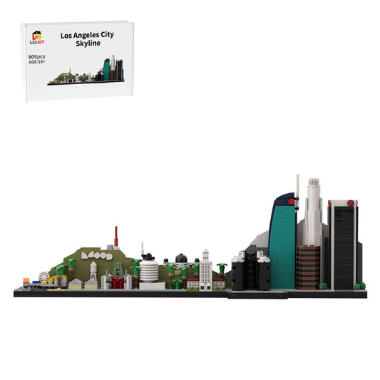 Street Scene MOC Los Angeles City Skyline Klemmbausteine - LesDiy - Klemmbausteine