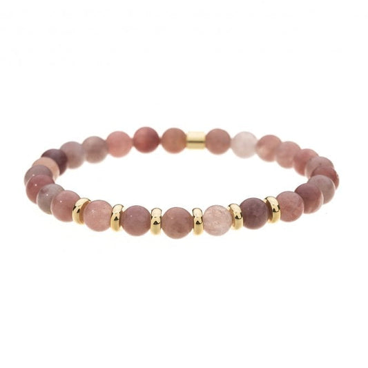 Sun Stone Semi Precious 6mm Stone Bracelet