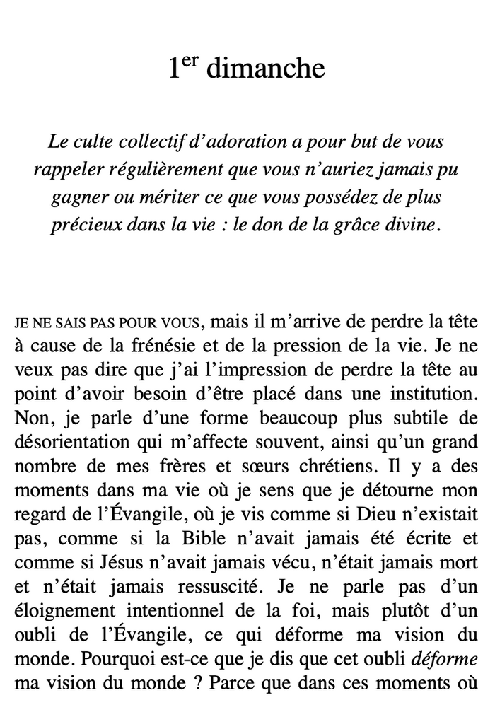 Sunday Matters (French eBook)