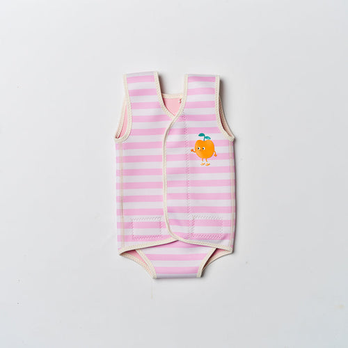 Sunnylife – Baby Wetsuit – Poppy the Peach Pink Stripe - Mabel & Fox