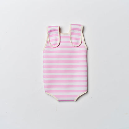 Sunnylife – Baby Wetsuit – Poppy the Peach Pink Stripe - Mabel & Fox