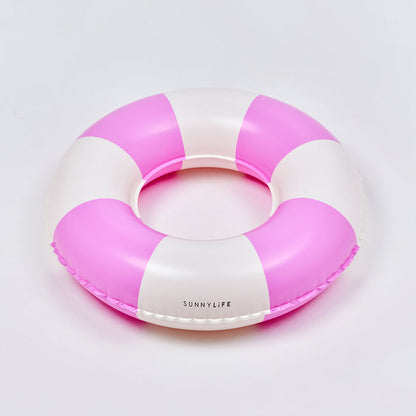 Sunnylife – Mini Tube Pool Ring – Zest Magenta Stripe - Mabel & Fox