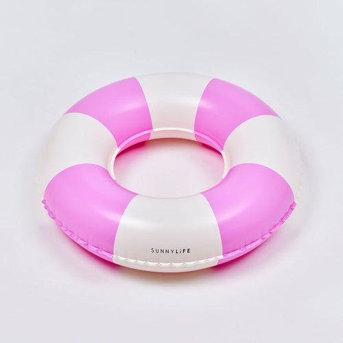 Sunnylife – Mini Tube Pool Ring – Zest Magenta Stripe - Mabel & Fox