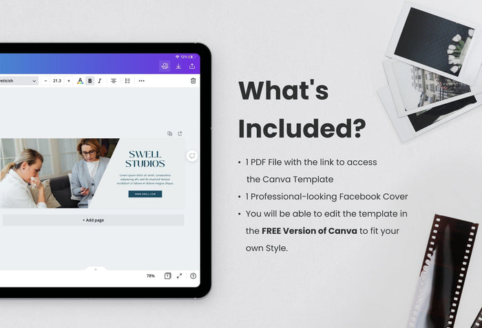 Ladystrategist Swell Studios Facebook Cover for Photographers Editable Canva Template instagram canva templates social media templates etsy free canva templates