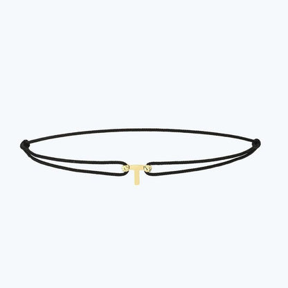 T-Armband mit goldener Schnur