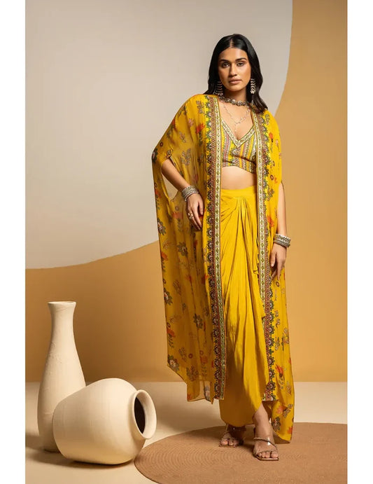 Taarani Drape Skirt Set