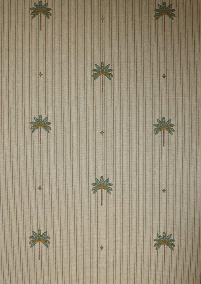 Tala Teal | 100% Cotton Printed | Light Reduction Fabric