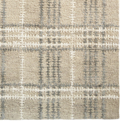 Tartan Earl Grey Hand Tufted Rug Rectangle image